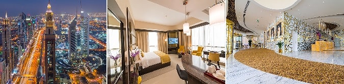 Fuar alanına 2 durak mesafedeki Gevora Hotel , dünyanın en uzun oteli ünvanına sahiptir.