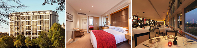 Royal Garden Hotel, Kensington Green manzarasına sahip, Londra'da konum olarak elverişli bir oteldir.