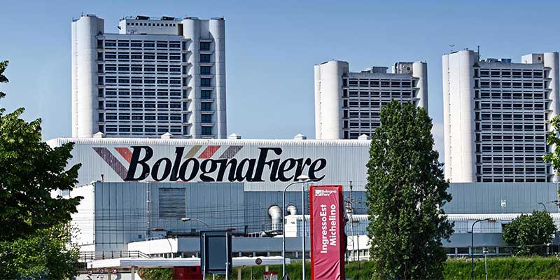 Bologna Fiere offers a total exhibition space of 375,000 square meters.