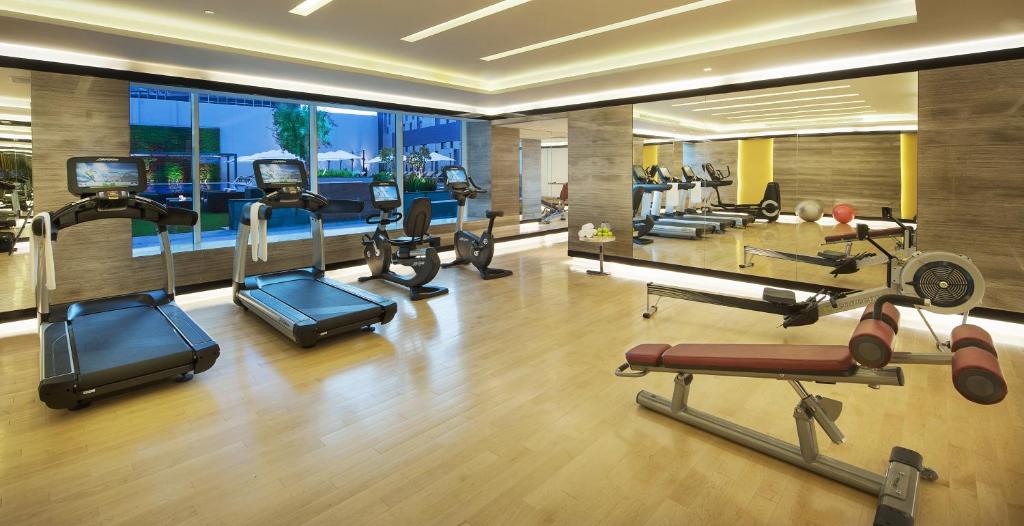 Damac maison cour jardin spor salonu görünüm