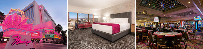 Flamingo Las Vegas Hotel & Casino, şehrin sembollerinden olmuş lüks ve geniş hizmet seçenekleriyle tercih edilen bir oteldir.
