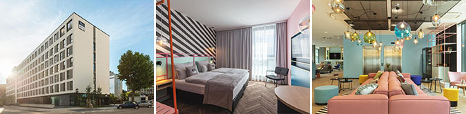 The niu Belt Frankfurt, şehre oldukça yakın konumdadır ve çağdaş tasarıma sahip odaları ile misafirlere rahat bir konaklama sunar.