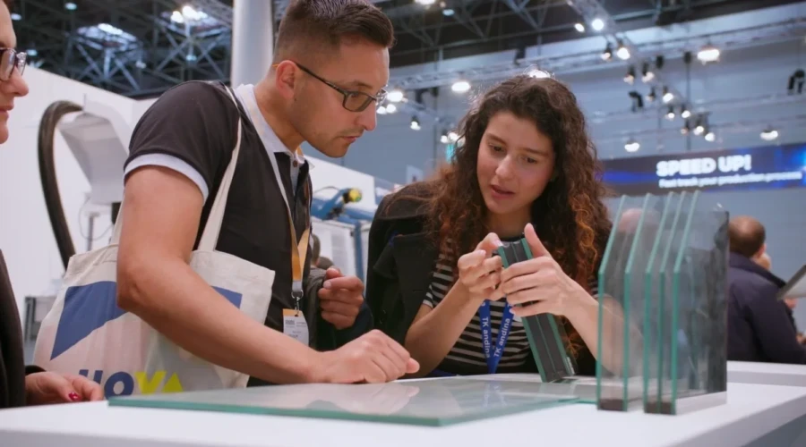 cam fuarında mimari glazing sistemleri ve endüstriyel cam çözümleri sunumu